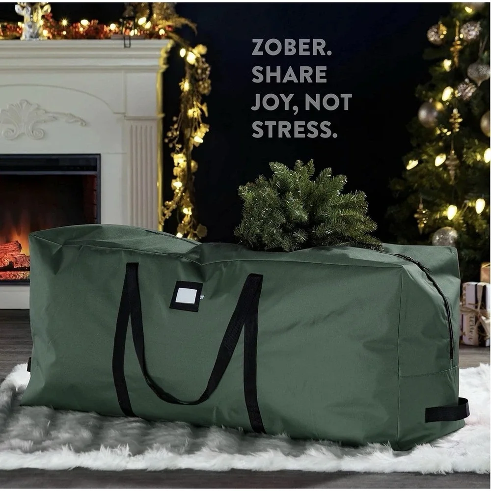 ZOBER 600D Oxford Fabric Large Christmas Tree‎ Storage Bag - Fits 9 Ft